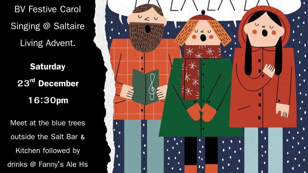 Festive Carol Singing Poster